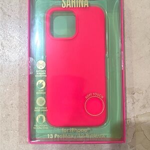 Sarina Red Soft Touch Case for iPhone 13 Pro Max/12 Pro Max